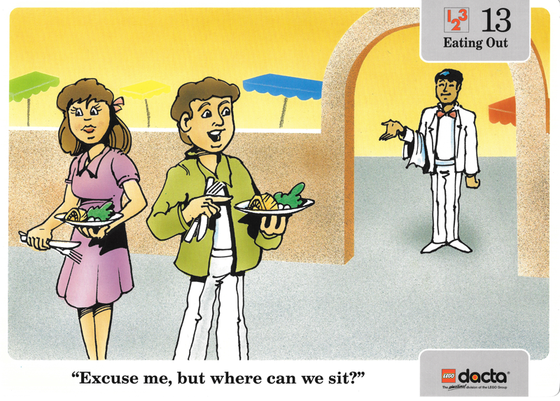 Set 9512 Activity Card 13 - Eating Out UK/AUS Version (4101811)
