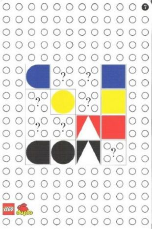 Set 9534 Activity Card 10 - Activities 7 & 8 (Black 7)