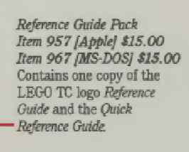 Lego TC logo Reference Guide Pack (Apple)