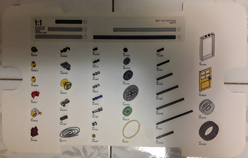 Set 9585 Cover and Inventory Card (4649112)