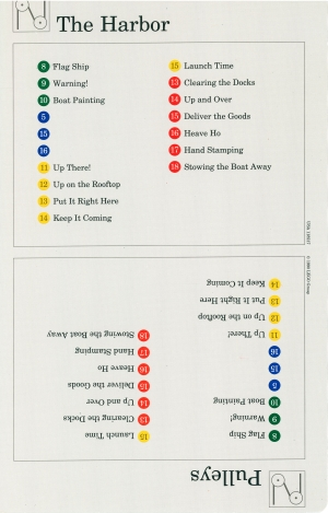 Set 9603 Activity Card Index Card 3 - The Harbor & Pulleys