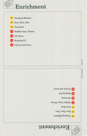 Set 9603 Activity Card Index Card 7 - Enrichment & Enrichment