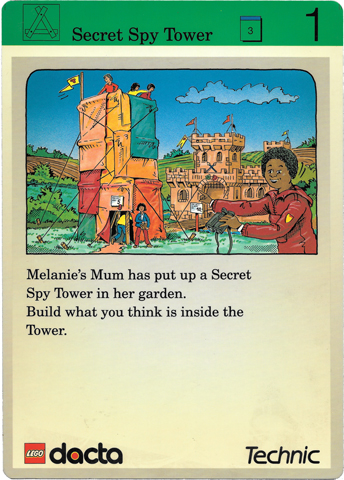 Set 9603 Activity Card Exploration 1 - Secret Spy Tower AUS version (117922)