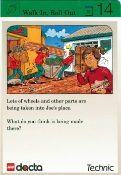Set 9603 Activity Card Exploration 14 - Walk In, Roll Out