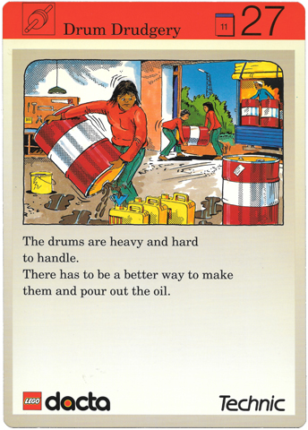 Set 9603 Activity Card Application: Invention 27 - Drum Drudgery AUS version (118122)
