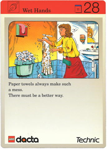 Set 9603 Activity Card Application: Invention 28 - Wet Hands