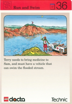 Set 9603 Activity Card Application: Invention 36 - Run and Swim