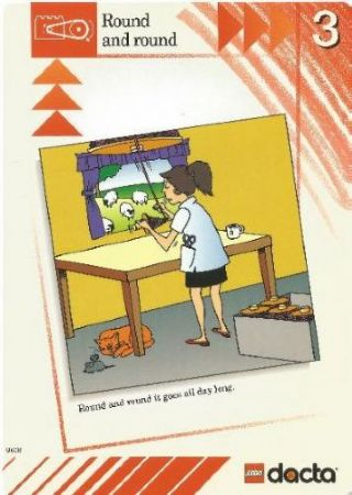 Set 9608 Activity Card Red 3 - Round and round