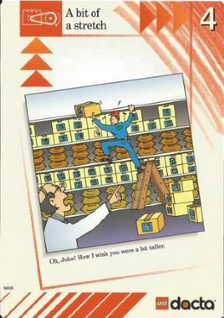 Set 9608 Activity Card Red 4 - A bit of a stretch