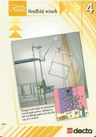 Set 9608 Activity Card Orange 4 - Scaffold winch