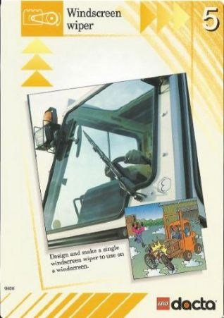 Set 9608 Activity Card Orange 5 - Windscreen wiper