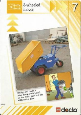 Set 9608 Activity Card Orange 7 - 3-wheeled mover
