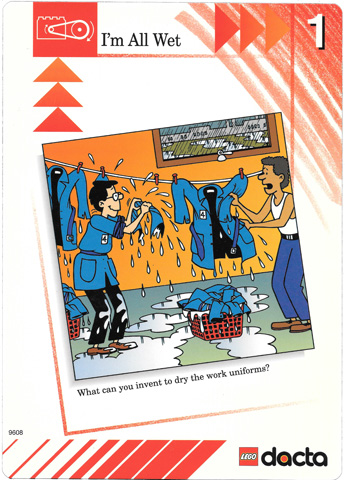 Set 9608 Activity Card Red 1 - I'm All Wet USA/CDN version (879317)