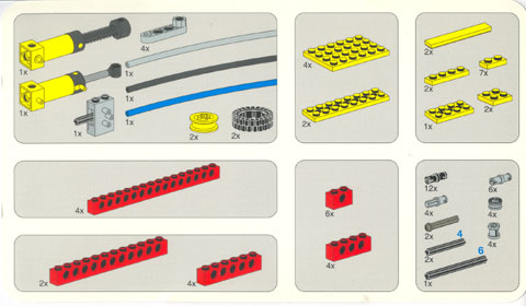 Set 9617 Activity Booklet - Parts Tray Organizer Card
