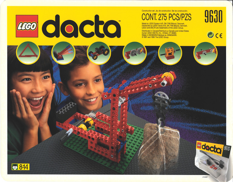 Set 9630-1 Cover and Inventory Card (1997 version - 4118597)