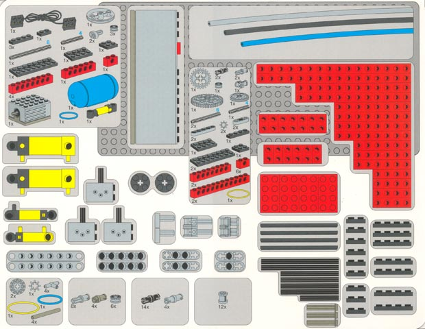Set 9633 Activity Booklet - Parts Tray Organizer Card