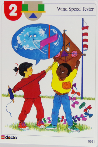 Set 9661 Activity Card Red 2 - Wind Speed Tester (4100117 - UK/AUS/NZ/OS)