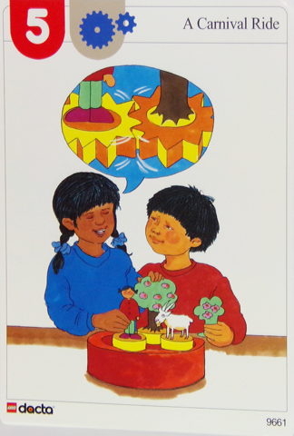 Set 9661 Activity Card Red 5 - A Carnival Ride (4100117 - UK/AUS/NZ/OS)