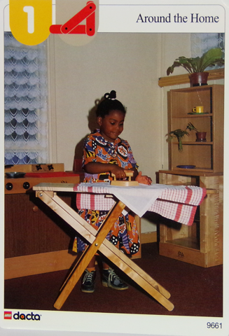 Set 9661 Activity Card Orange 1 - Around the Home (4100117 - UK/AUS/NZ/OS)