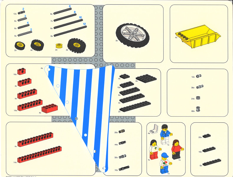 Set 9684 Activity Booklet 2 - Lower Parts Tray Organizer Card (4.180.643)