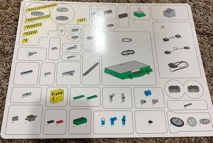 Set 9684 Cover and Upper Parts Tray Organizer Card (4.180.639)