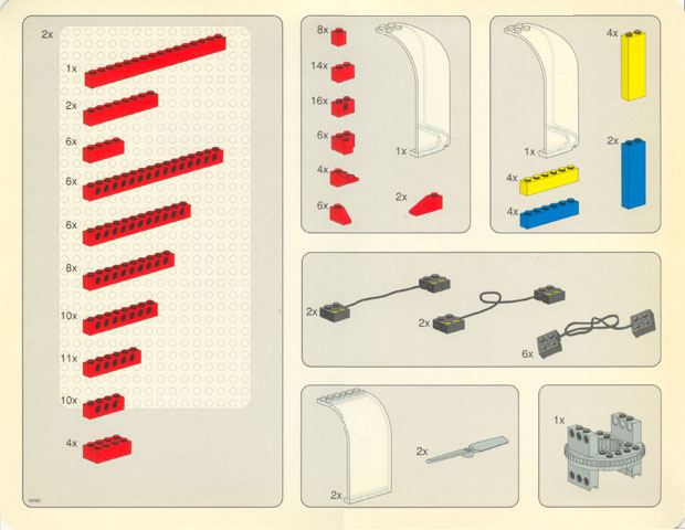 Set 9701 Activity Booklet 2 - Parts Tray Organizer Card