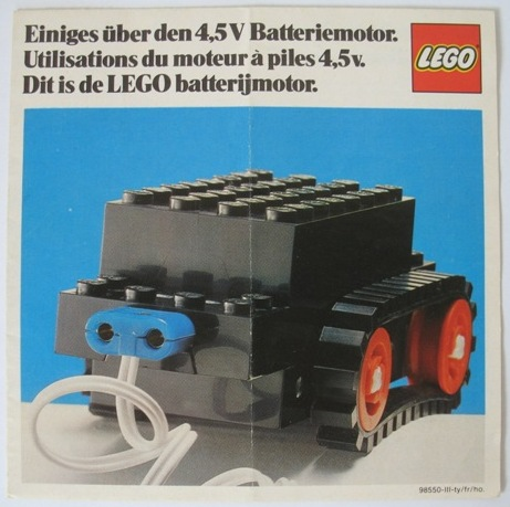 Einiges über den 4,5V Batteriemotor. (98550-III-ty/fr/ho.)