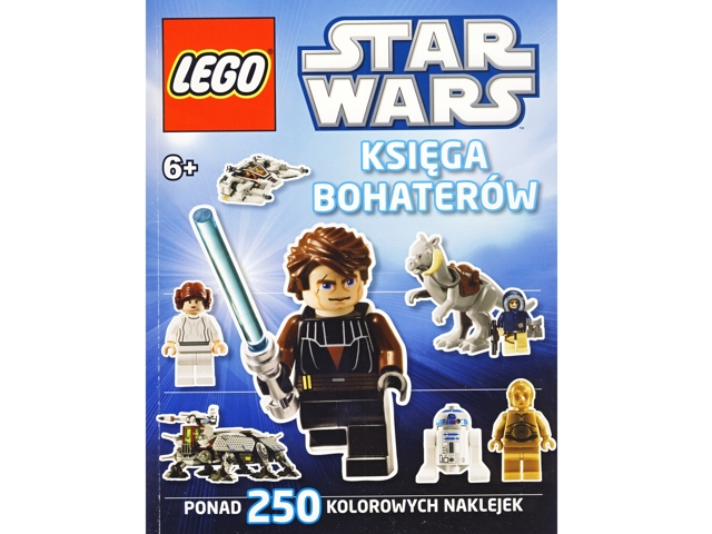Sticker Book - Star Wars Księga bohaterów - Polish Edition