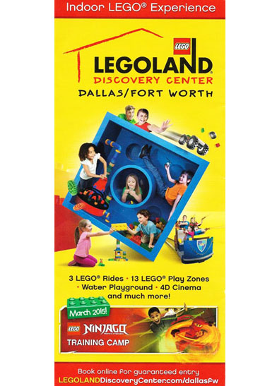 LEGOLAND Discovery Center Dallas/Fort Worth Attraction Guide 2015 with Map