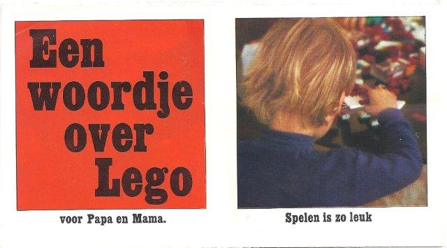 Een woordje over Lego Booklet (b3050-be1)
