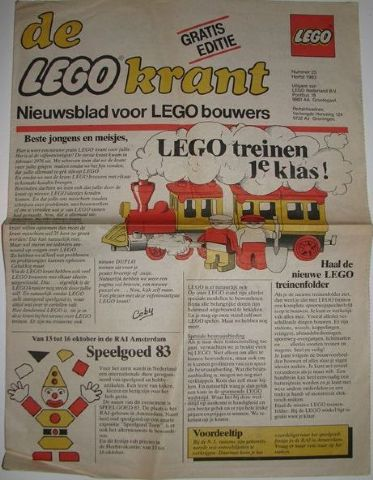 Newspaper 'De LEGO Krant' no. 25 - 1983