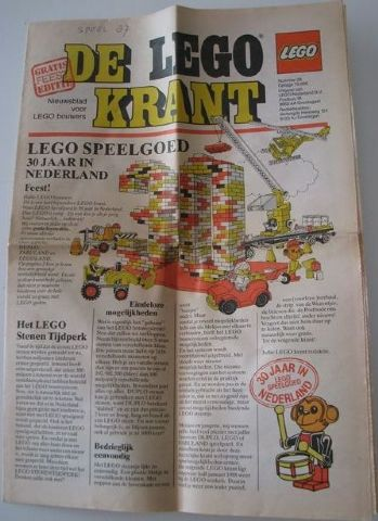 Newspaper 'De LEGO Krant' no. 38 - 1987