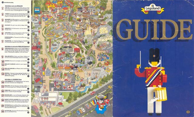 LEGOLAND Denmark Park Guide 1989 with Map