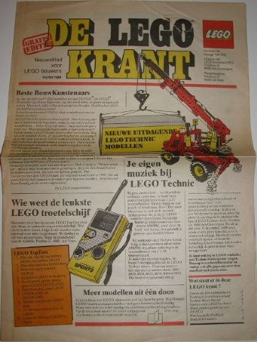 Newspaper 'De LEGO Krant' no. 44 - 1989