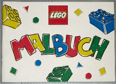 Coloring Fun Book ('Malbuch') with Bricks on white Cover (8 pages)