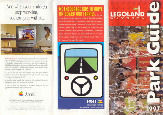 LEGOLAND Windsor Park Guide 1997 with Map