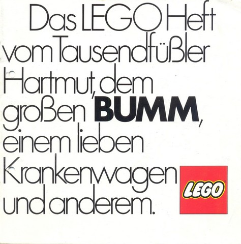 Das LEGO Heft vom Tausendfüßler Hartmut, dem großen BUMM, einem lieben Krankenwagen und anderem