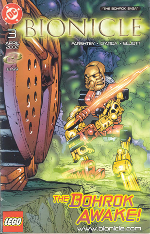 Bionicle # 3 April 2002 The Bohrok Awake! (English - UK Edition)