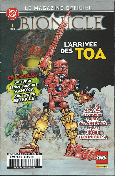 Bionicle # 1 Mars 2004 L'arrivée des Toa