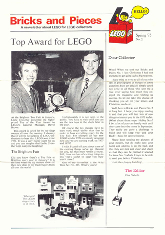 Bricks and Pieces Issue 2 - 1975 Spring