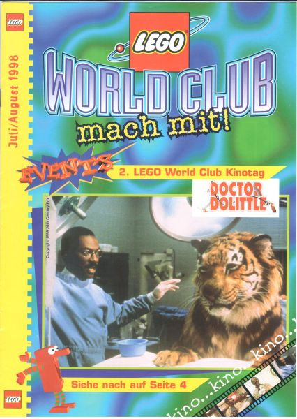 Lego World Club mach mit! July/August 1998 (German)
