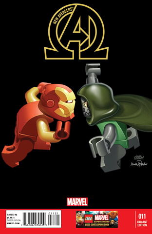 Super Heroes Comic Book, Marvel, New Avengers #11 Variant Cover