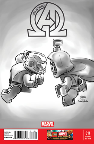 Super Heroes Comic Book, Marvel, New Avengers #11 Sketch Variant Cover