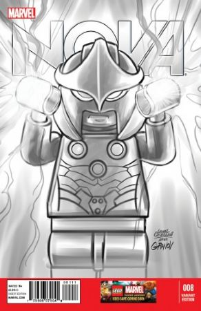Super Heroes Comic Book, Marvel, Nova #8  Sketch Variant Cover