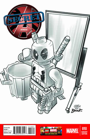 Super Heroes Comic Book, Marvel, Secret Avengers #10 Sketch Variant Cover