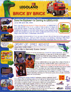 Brick by Brick Legoland California Passholders' Newsletter - 2004 Summer