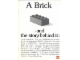 Book No: 99512  Name: A Brick - and the story behind it