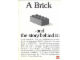 Book No: b78other01  Name: A Brick - and the story behind it