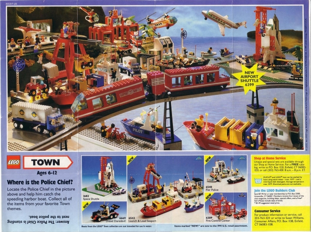 smeltet Erhverv utilfredsstillende BrickLink - Catalog m91townus : LEGO 1991 Mini Town (832317-US) [1991:Town:Classic  Town] - BrickLink Reference Catalog