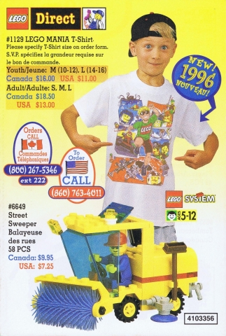 1996 Insert - Lego Direct - US/Canadian (4103356)